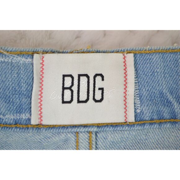 Urban Outfitters BDG Women's 25 High Waisted Patchwork Flare Light Wash Jeans - Picture 10 of 16